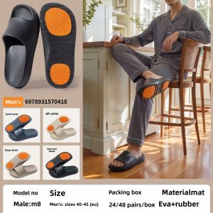 Men's Non Slip Home Slippers | Water & Oil Resistant for Elderly