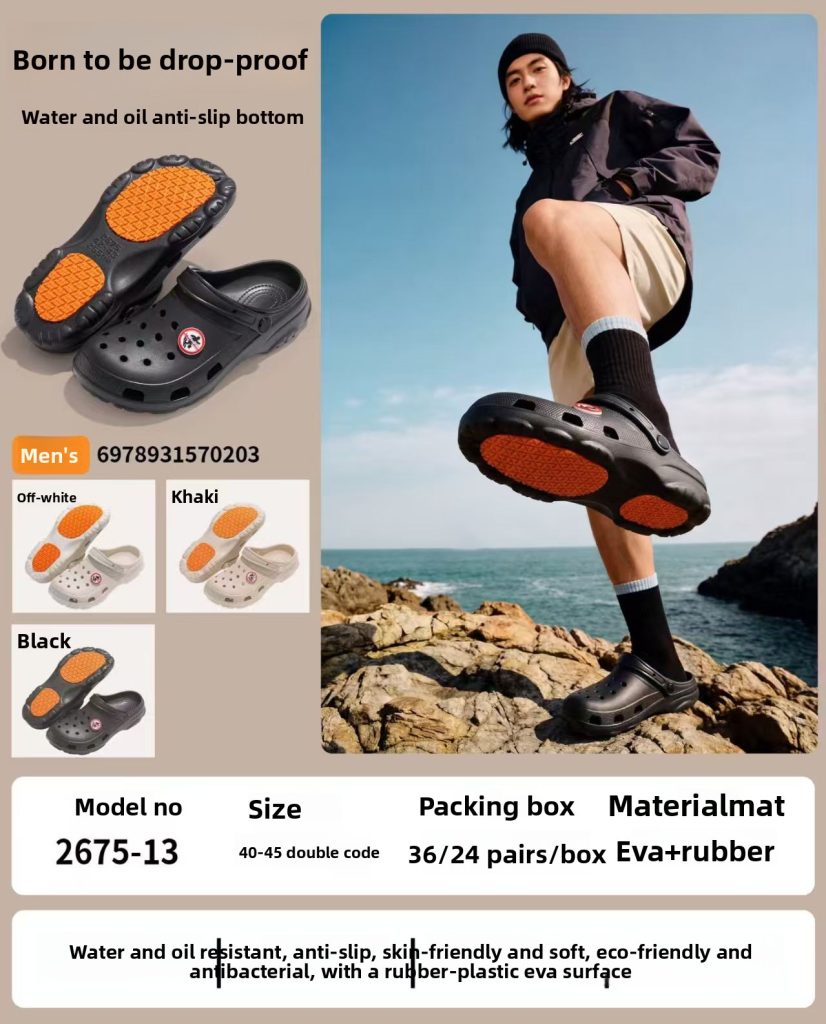 Men's Non-Slip EVA Clogs, Anti-Slip Work Clogs for Men, Garden Shoes